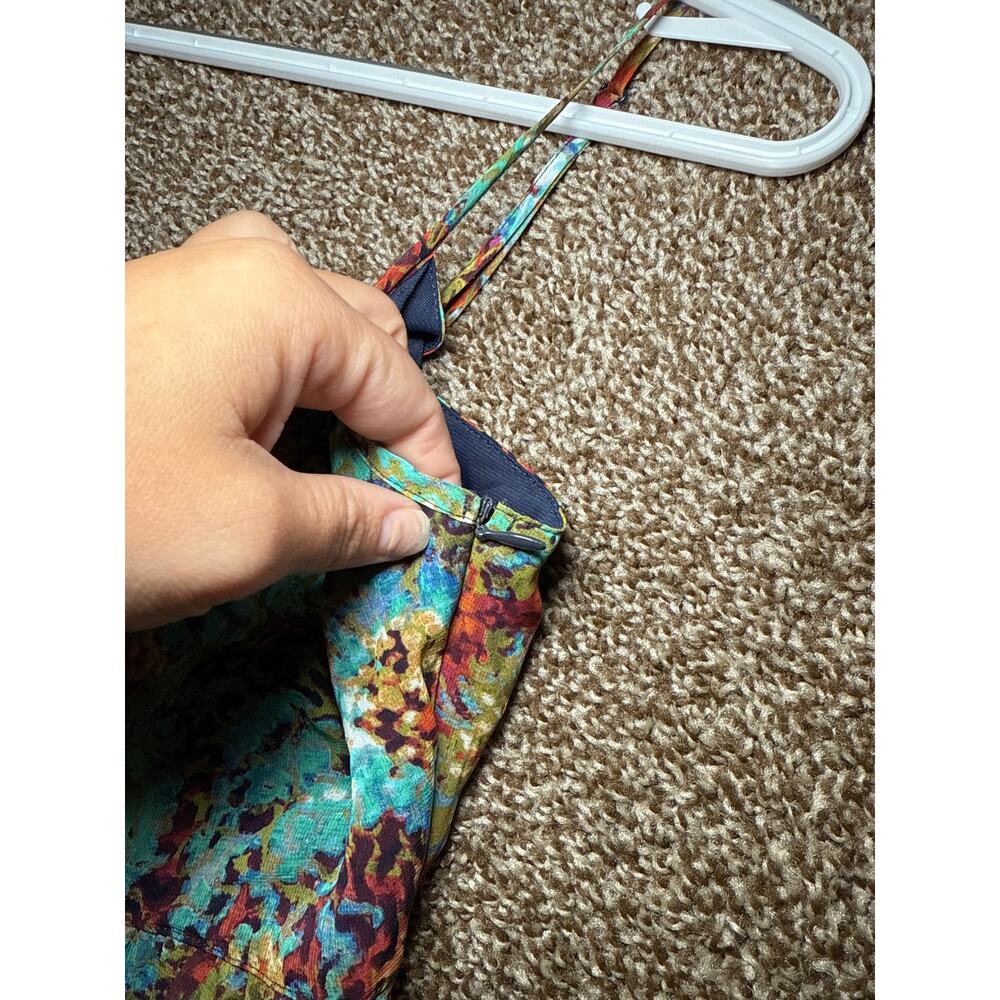 Espirit Multi Colored Pattern Sleeeless Strappy C… - image 6